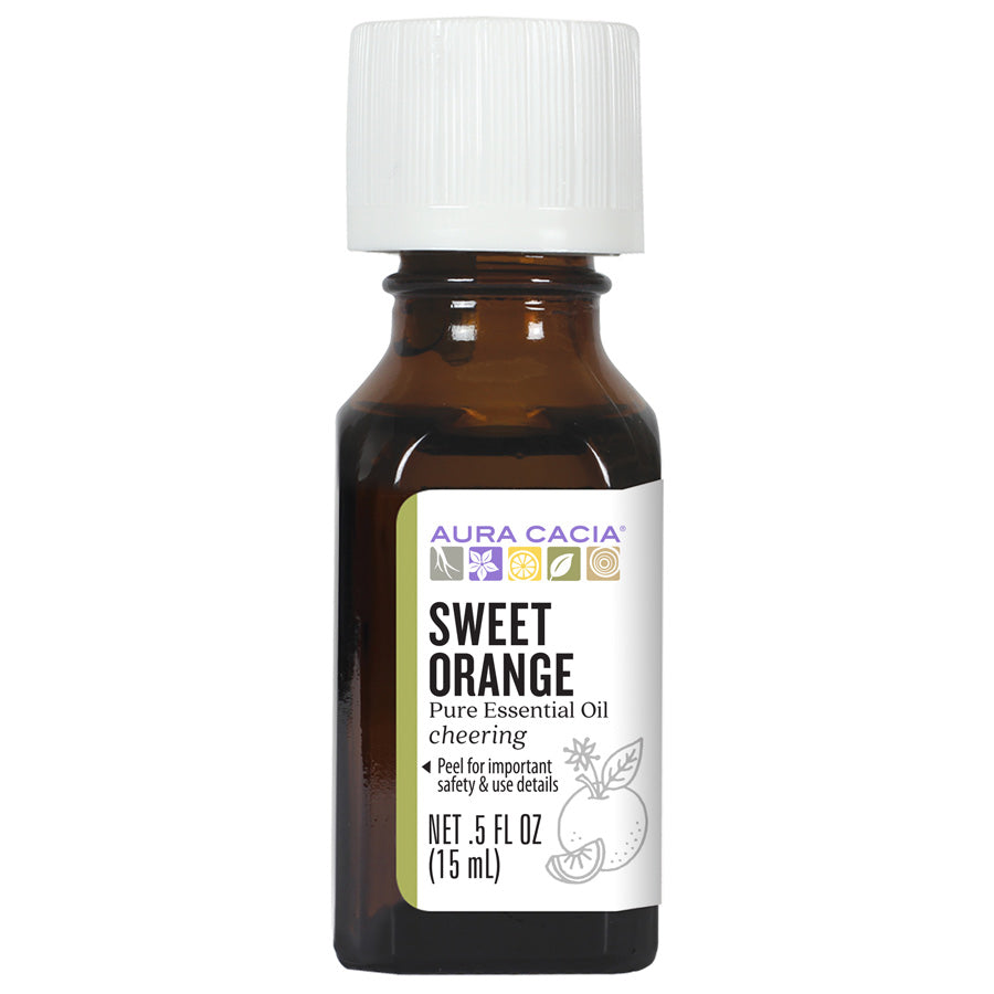 Aura Cacia Sweet Orange Essential Oil 0.5 FL. OZ.